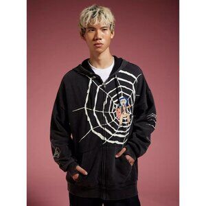 Coraline Beldam Glow-In-The-Dark Double-Sided Hoodie SMALL New